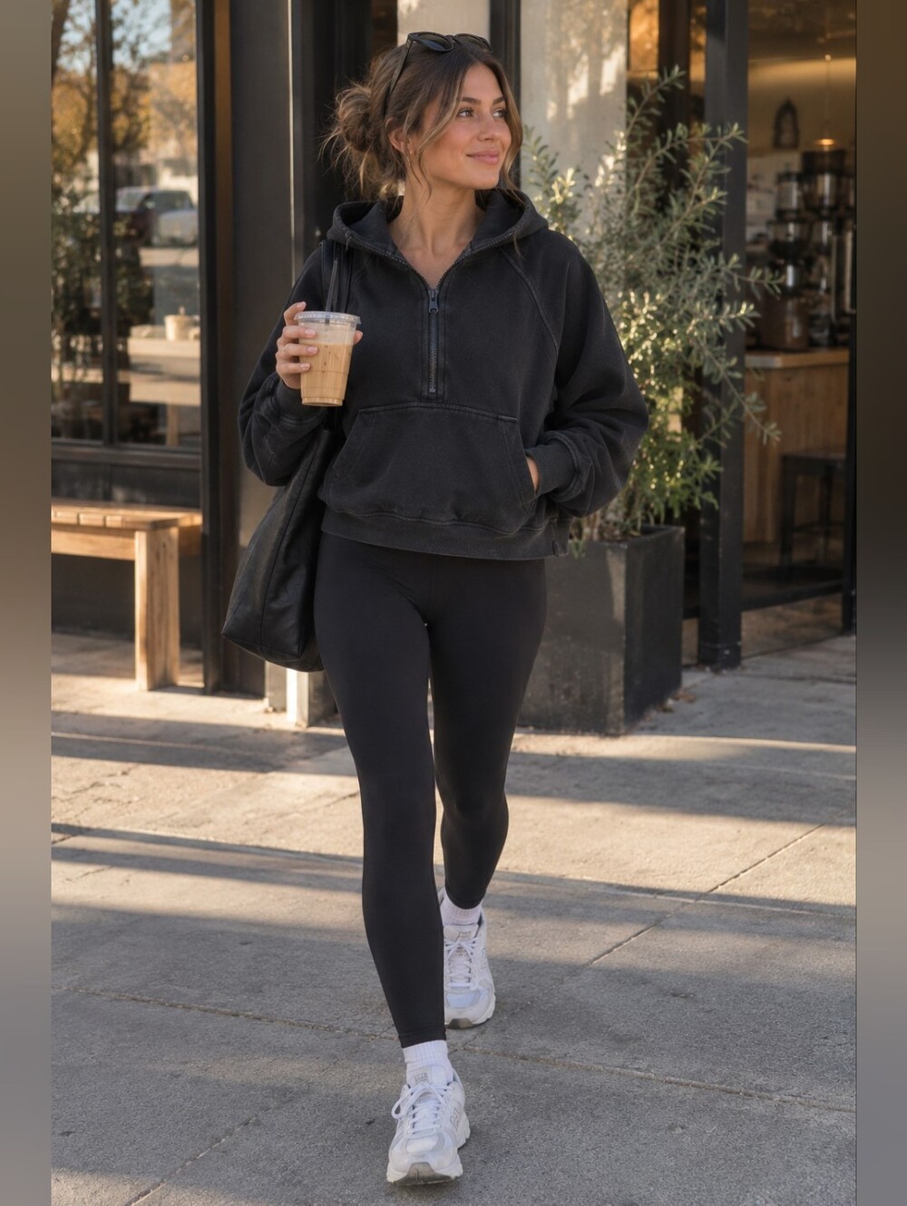 lululemon Scuba Oversized Half-Zip Hoodie Black M/L